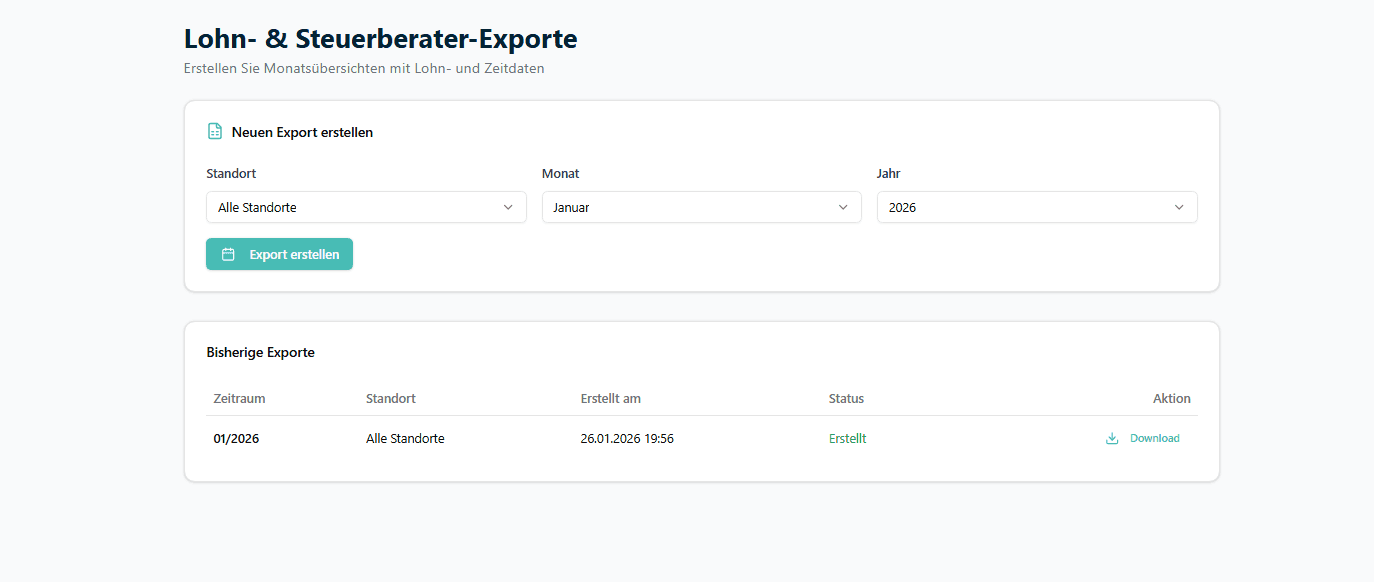 Steuerberater-Zugang Dashboard